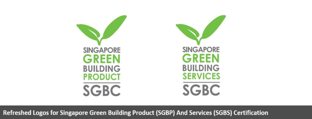 2014 8 Refreshed Logos for Singapore Green Building Product SGBP And Services SGBS Certification