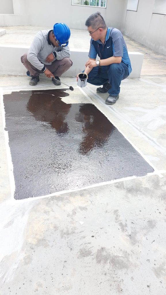 Safer and Greener Bituminous Coating for Waterproofing 3 Singapore Green Building Council 4 Application of SP Bituminious Coating