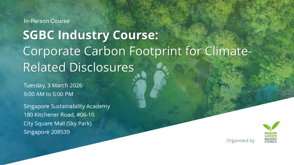 Course Pic SGBC Industry Course Corporat Carbon Footprint for Climate Related Disclosures Tuesday 3 March 2026
