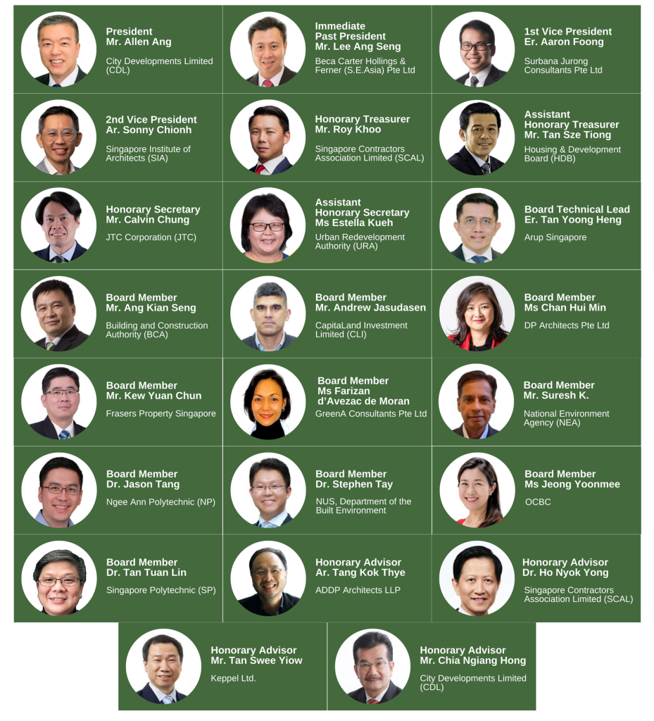 SGBC Board 1 Singapore Green Building Council As of 1 July 2026