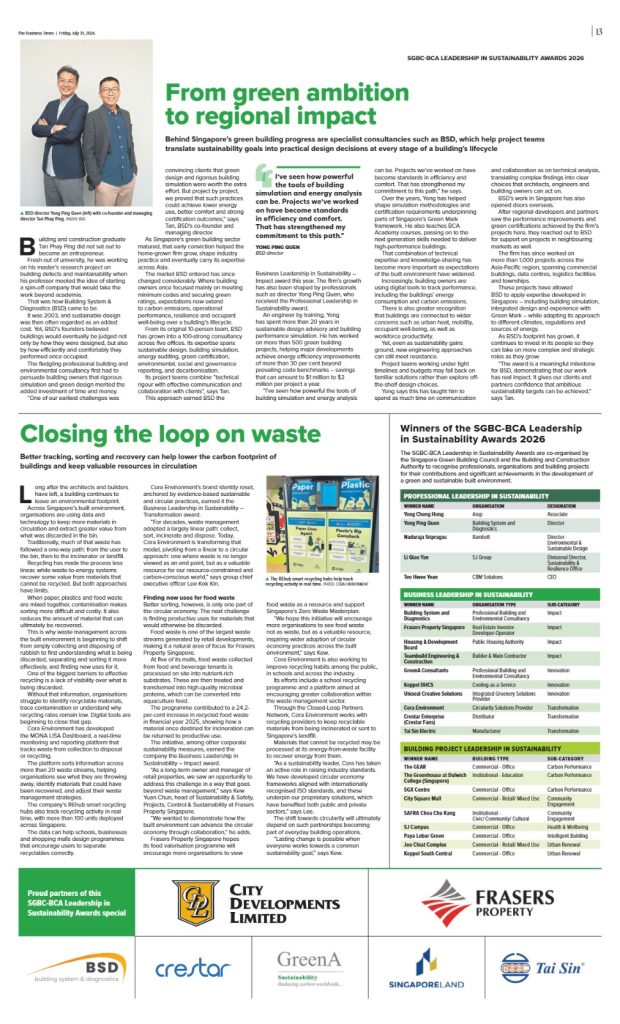 Leading the Way in Sustainability 4 Singapore Green Building Council BT 3 30 July 2026